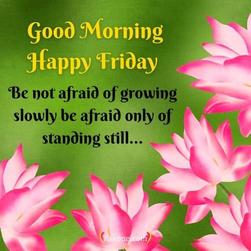 Good Morning Happy Friday Status