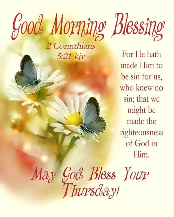 Good Morning May God Bless Your Thursday Photo