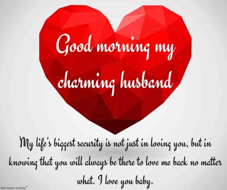 Good Morning To My Charming Husband