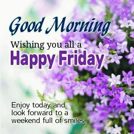 Good Morning Wishing You All Happy Friday Image