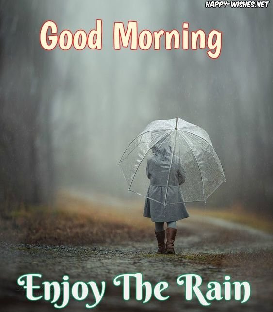 Good Morning Enjoy The Rain Pic