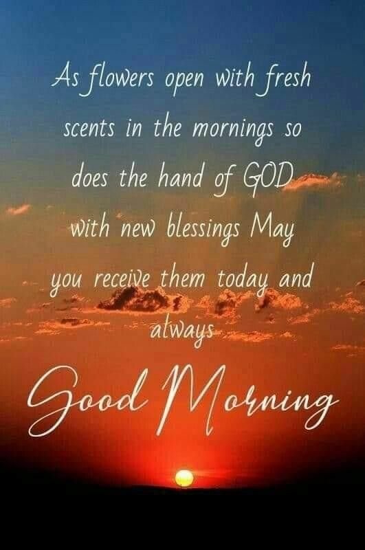 Good Morning God With New Blessings Photo