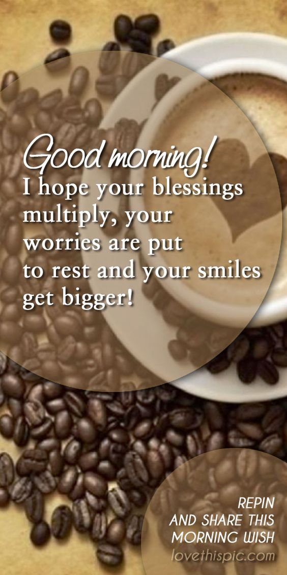 Good Morning I Hope Your Blessings Multiply Image