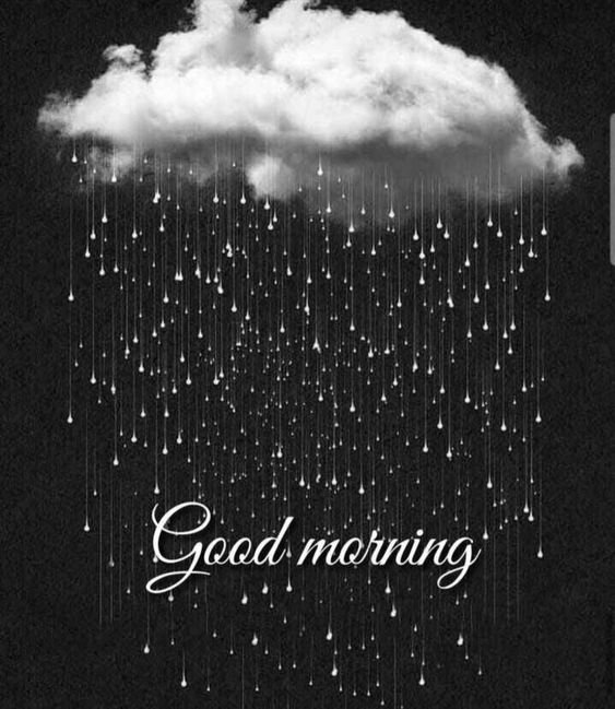 Good Morning With Rain Drops Image