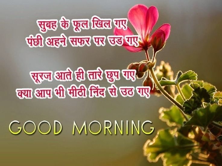 Good Morning Hindi Message