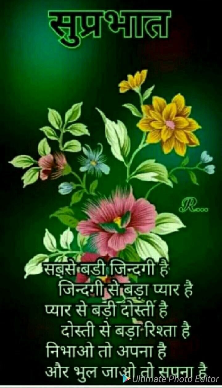 Good Morning Hindi Message Pic