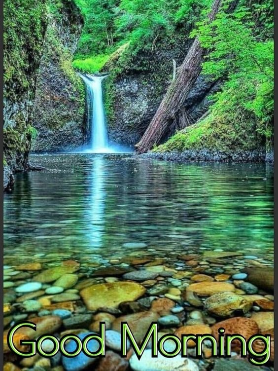 A Waterfall Cannot Be Silent, Just As The Wisdom Good Morning