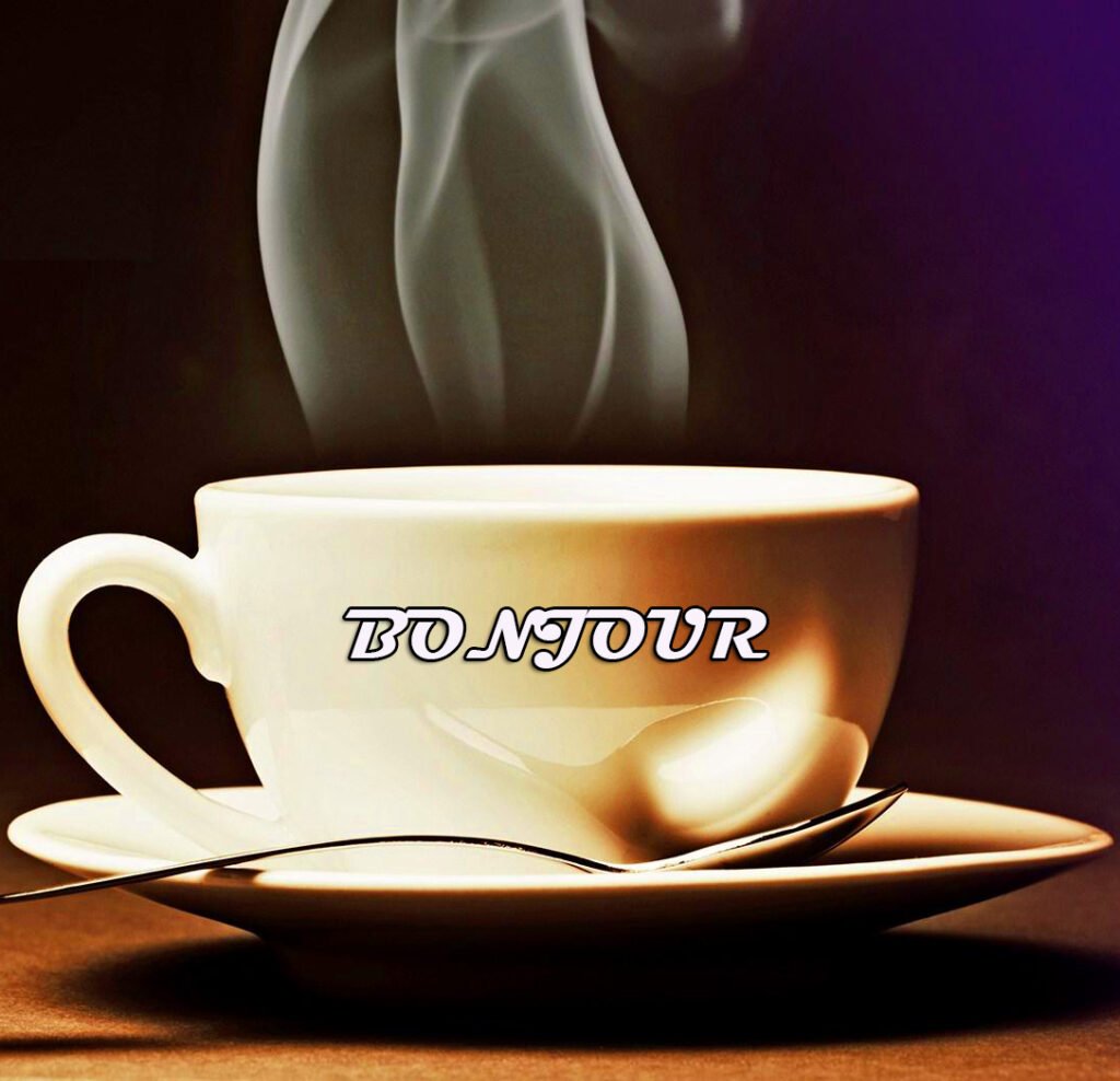 Bonjour Wish With Tea Cup