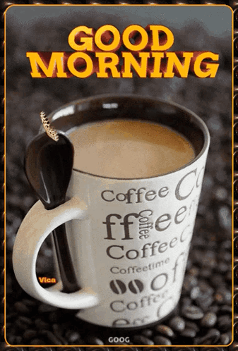 Good Morning A Cup Of Coffee Gif
