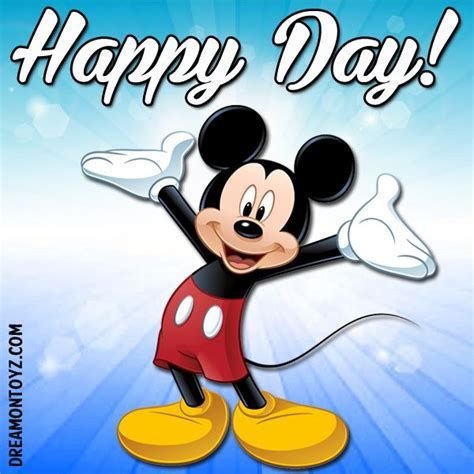 Good Morning Cute Mickey Mouse Happy Day