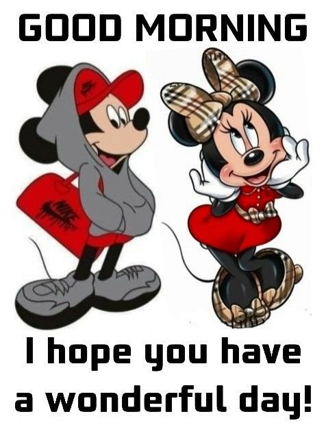 Good Morning Cute Mickey Mouse Image