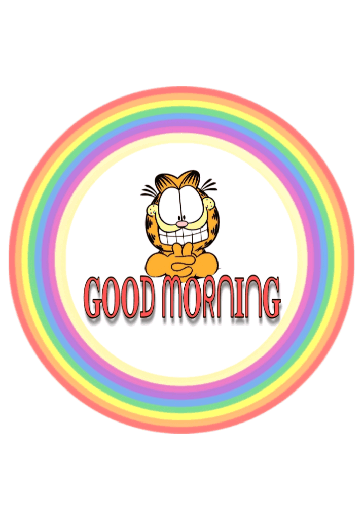 Good Morning Garfield Rainbow