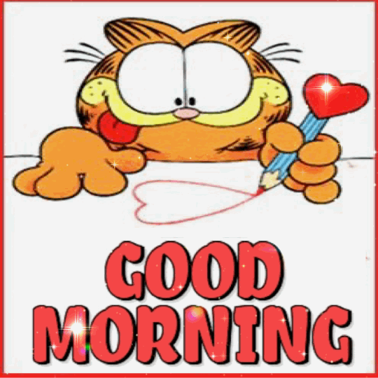 Good Morning Garfield Red