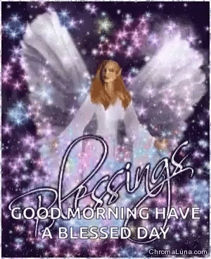 Good Morning Have A Blessed Day Angel Gif