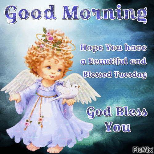 Good Morning Hope You Have A Beautiful And Blessed Angel Gif