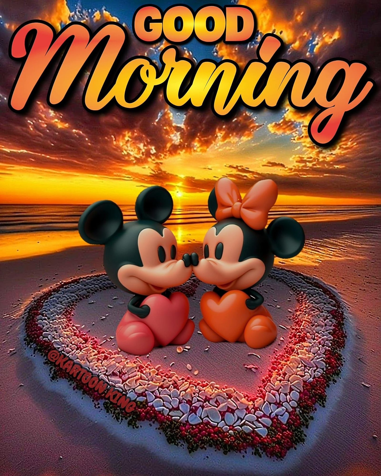 Good Morning Mickey And Minnie Mouse Greeting