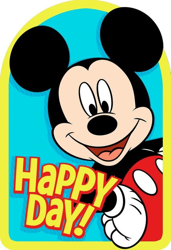 Good Morning Mickey Mouse Greeting Photo