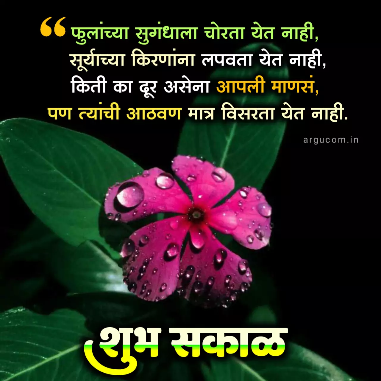 Good Morning Msg Marathi