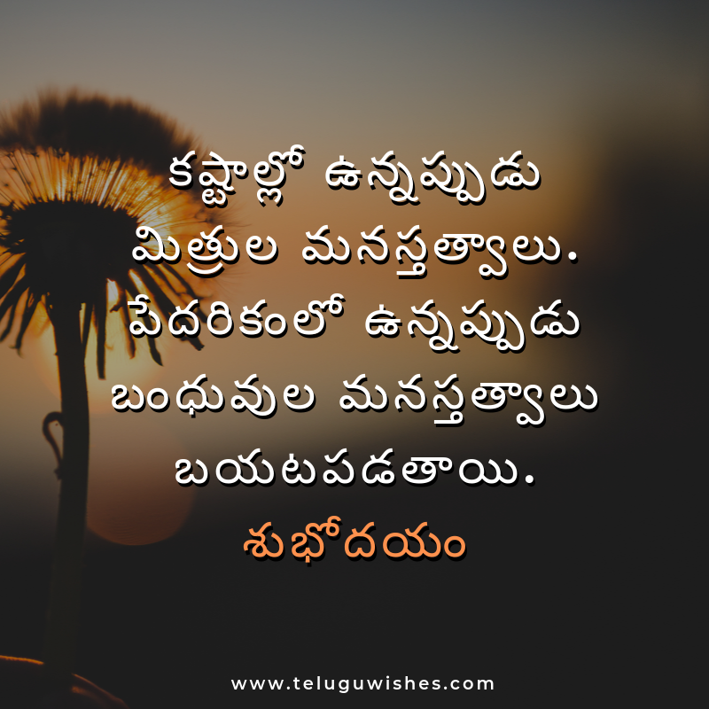 Good Morning Quotes In Telugu