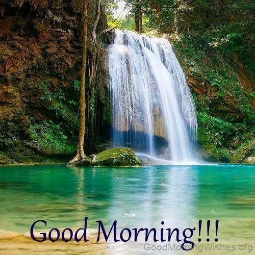 Good Morning Waterfall Image