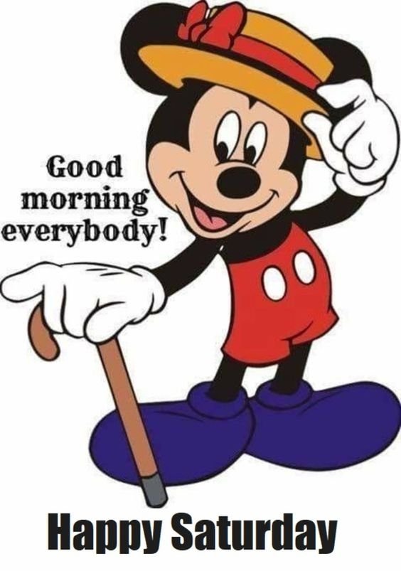 Greeting Good Morning Mickey Mouse Everyone