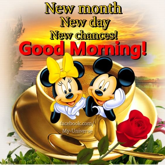 Greeting Good Morning Mickey Mouse Image