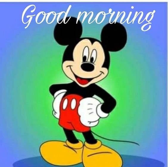 Greeting Good Morning Mickey Mouse Picture