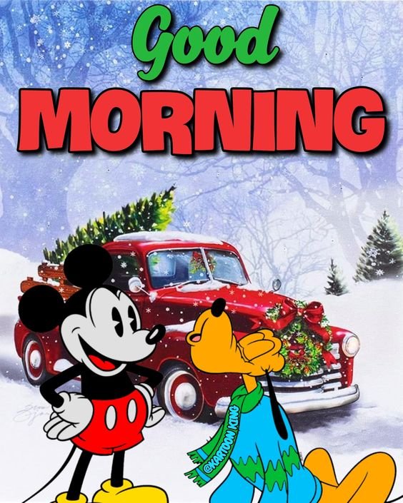 Greeting Good Morning Mickey Mouse