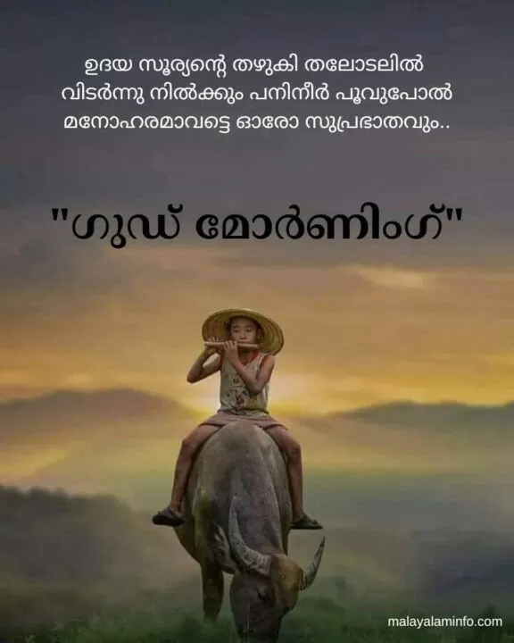 Photo Of Good Morning Malayalam Quote